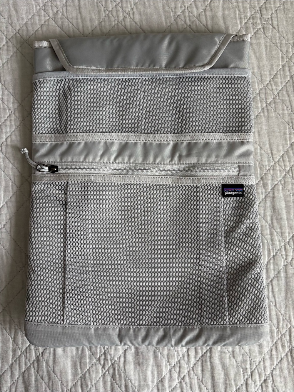 Patagonia Light Gray Mesh Laptop Sleeve